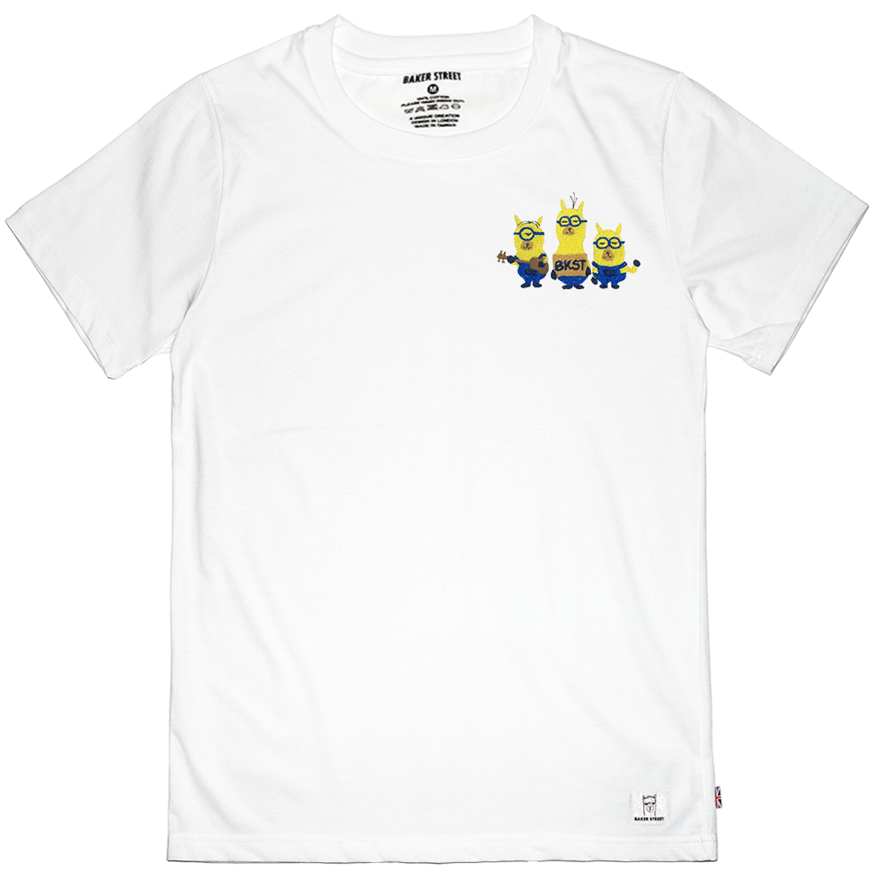 Embroidery-Minipacas 小兵駝 刺繡 短袖T恤