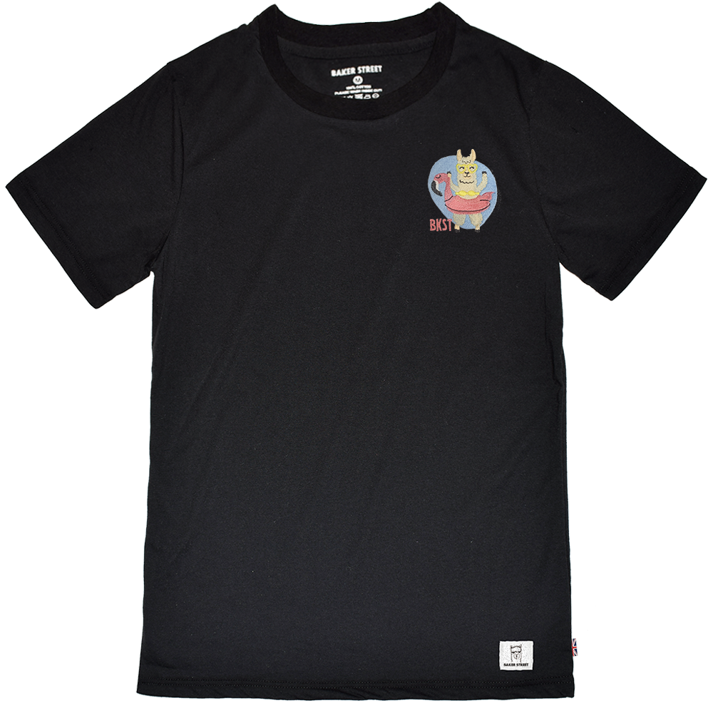 Embroidery-海灘羊 刺繡 短袖T恤