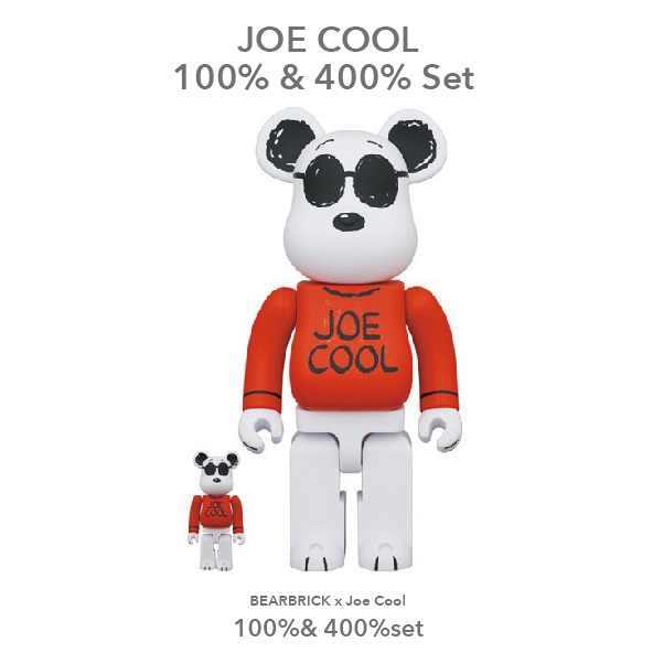 Bearbrick Joe Cool 100% & 400% Set 史努比