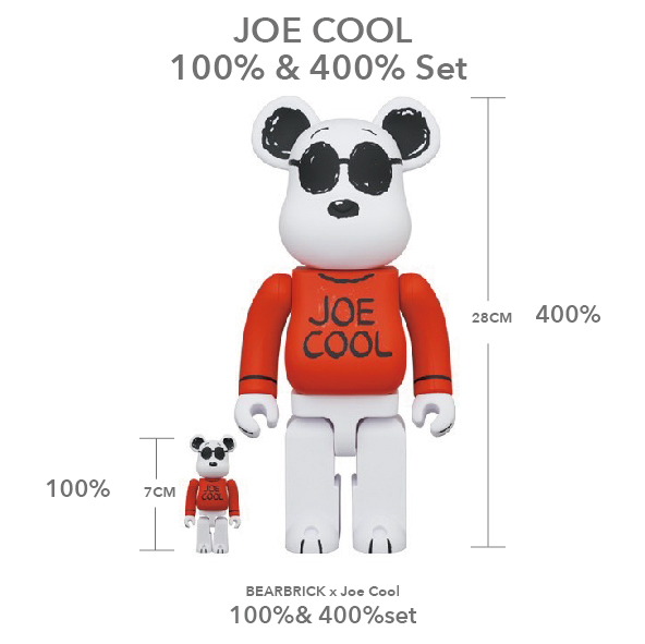 Bearbrick Joe Cool 100% u0026 400% Set 史努比