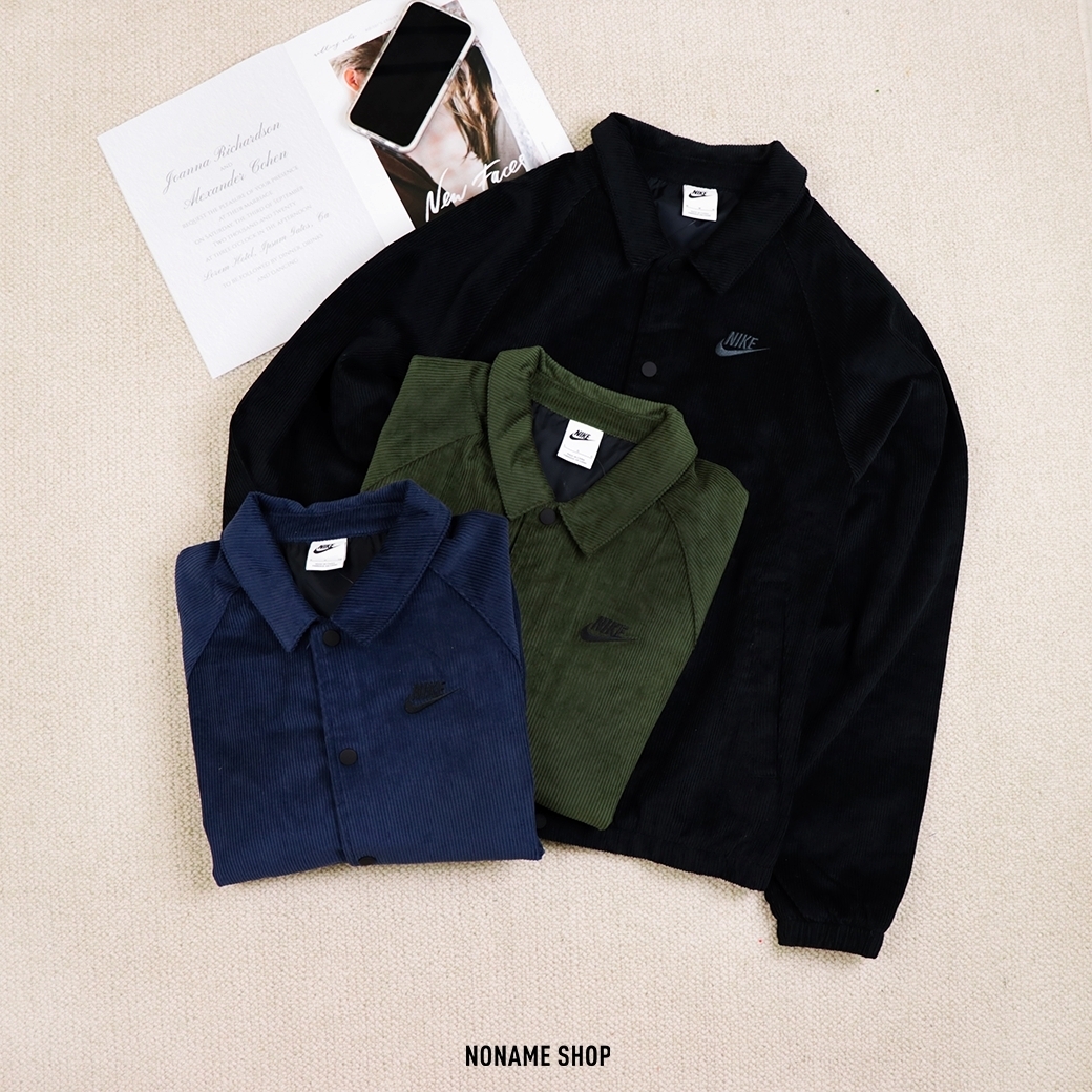 NIKE NSW Lifestyle Coach JACKET 復古 燈芯絨 棒球外套 三色 (男款)