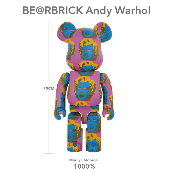 Bearbrick Andy Warhol Marilyn Monroe #2 1000% 安迪沃荷x瑪麗蓮夢露