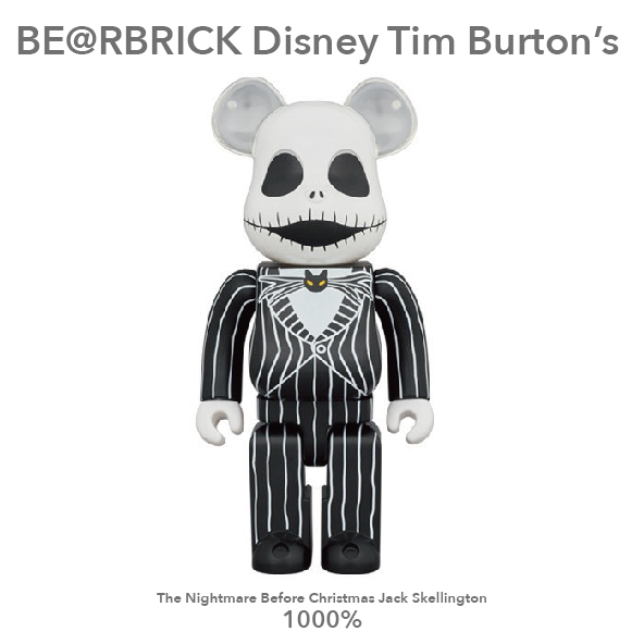 Bearbrick Disney1000% 聖誕夜驚魂 傑克
