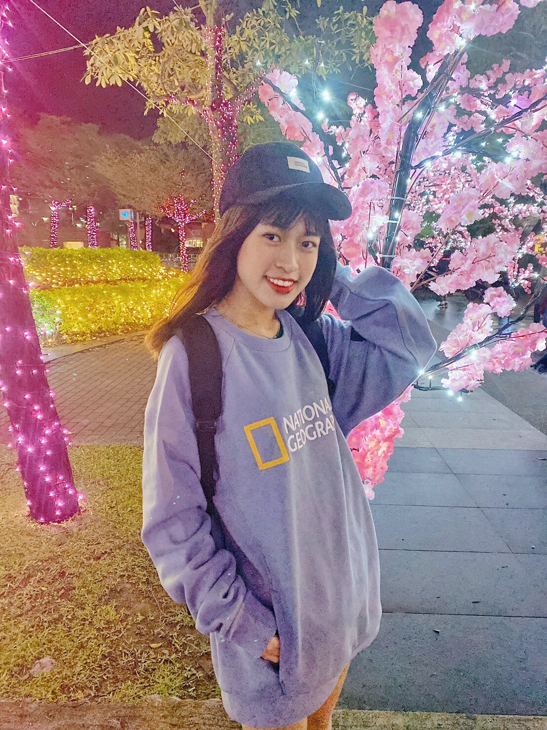 國家地理 National Geographic Polly Carter 大logo 毛絨 大學T