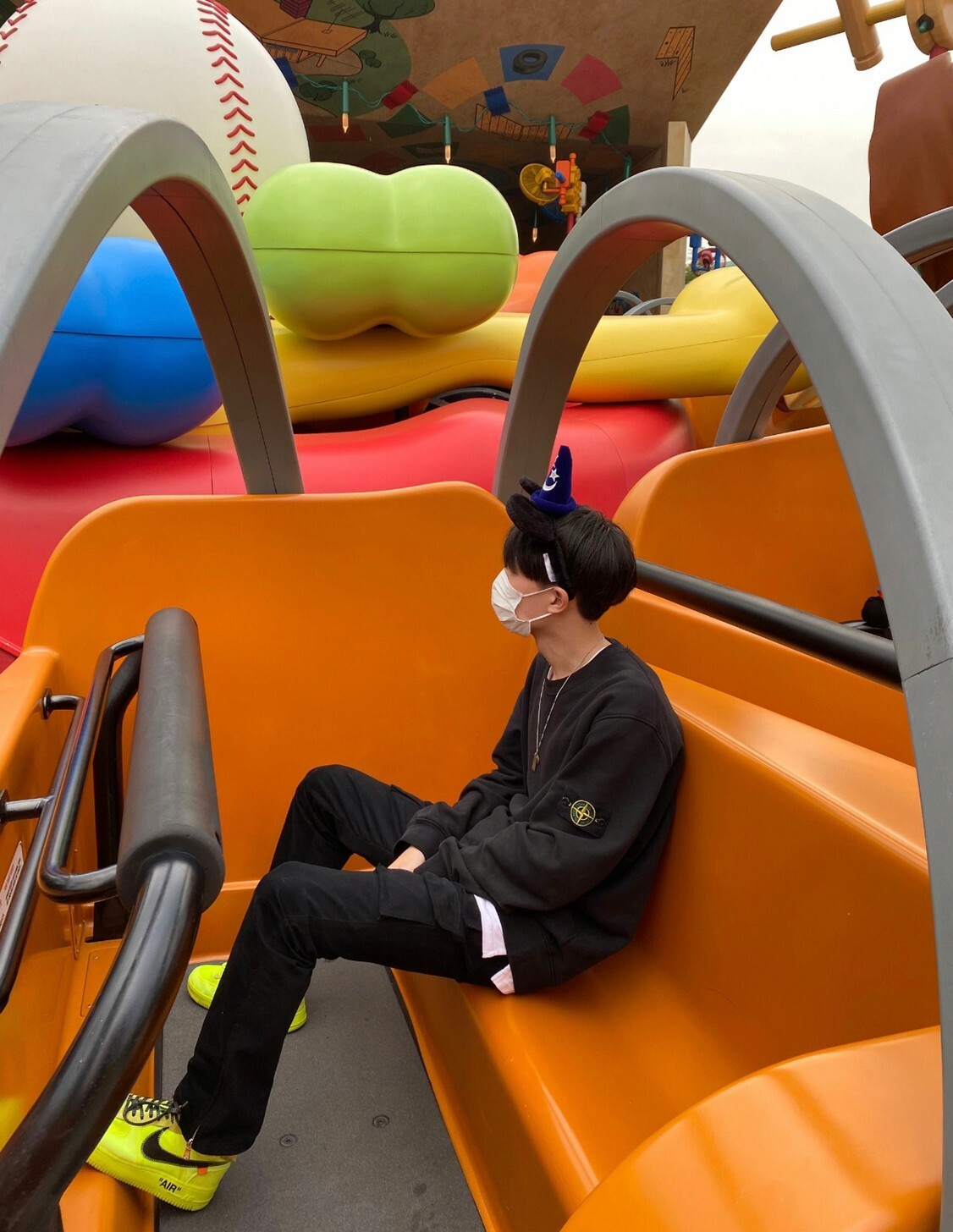 STONE ISLAND FLEECE CREWNECK BLACK