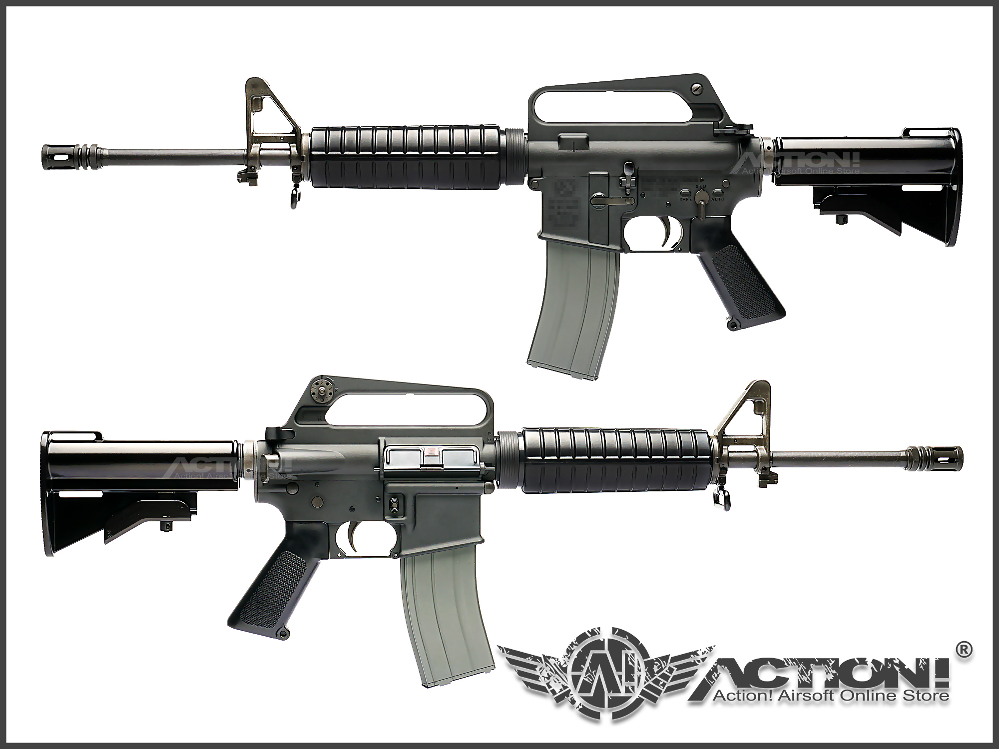 DNA AR-15、M4、M16 GBB用 M16A1 タイプフィクスドストック DNA AR-15、M4、M16 GBB用 M16A1 タイプフィクスドストック DNA