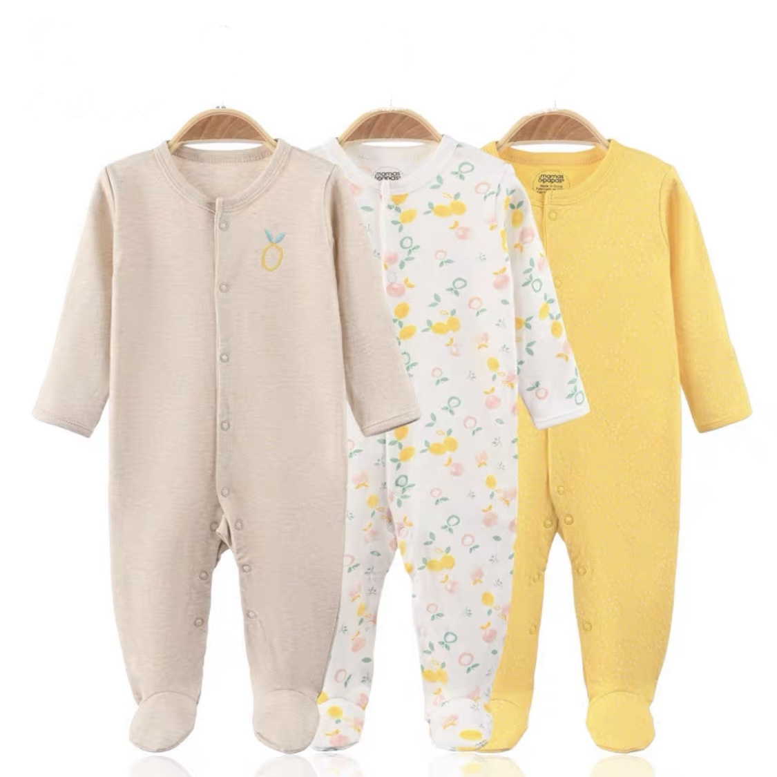 Lemon Flower Sleepsuits