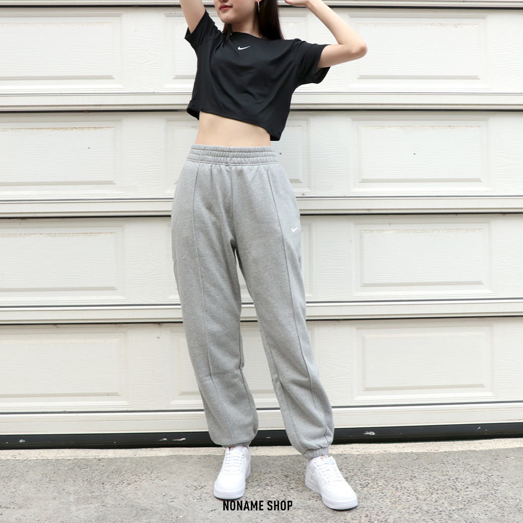 NIKE NSW ESSENTIAL 基本款 經典 小勾 縮口 棉褲 灰色
