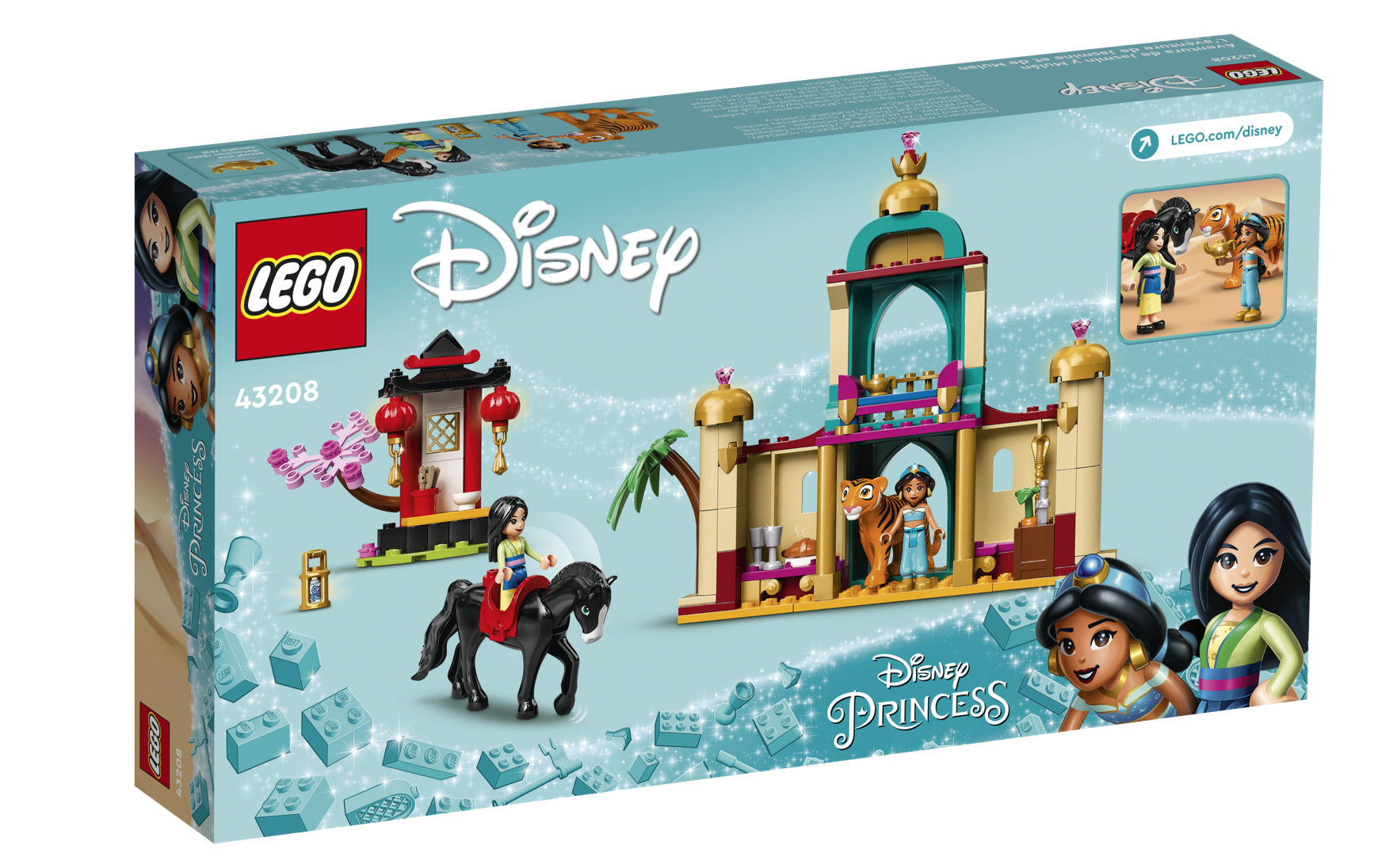 [飛米樂高積木磚賣店] LEGO 43208 迪士尼公主系列 茉莉和花木蘭的精彩冒險