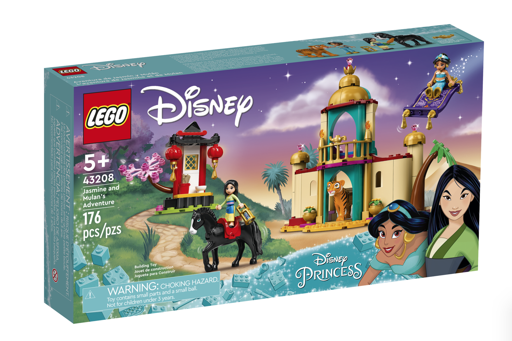 [飛米樂高積木磚賣店] LEGO 43208 迪士尼公主系列 茉莉和花木蘭的精彩冒險