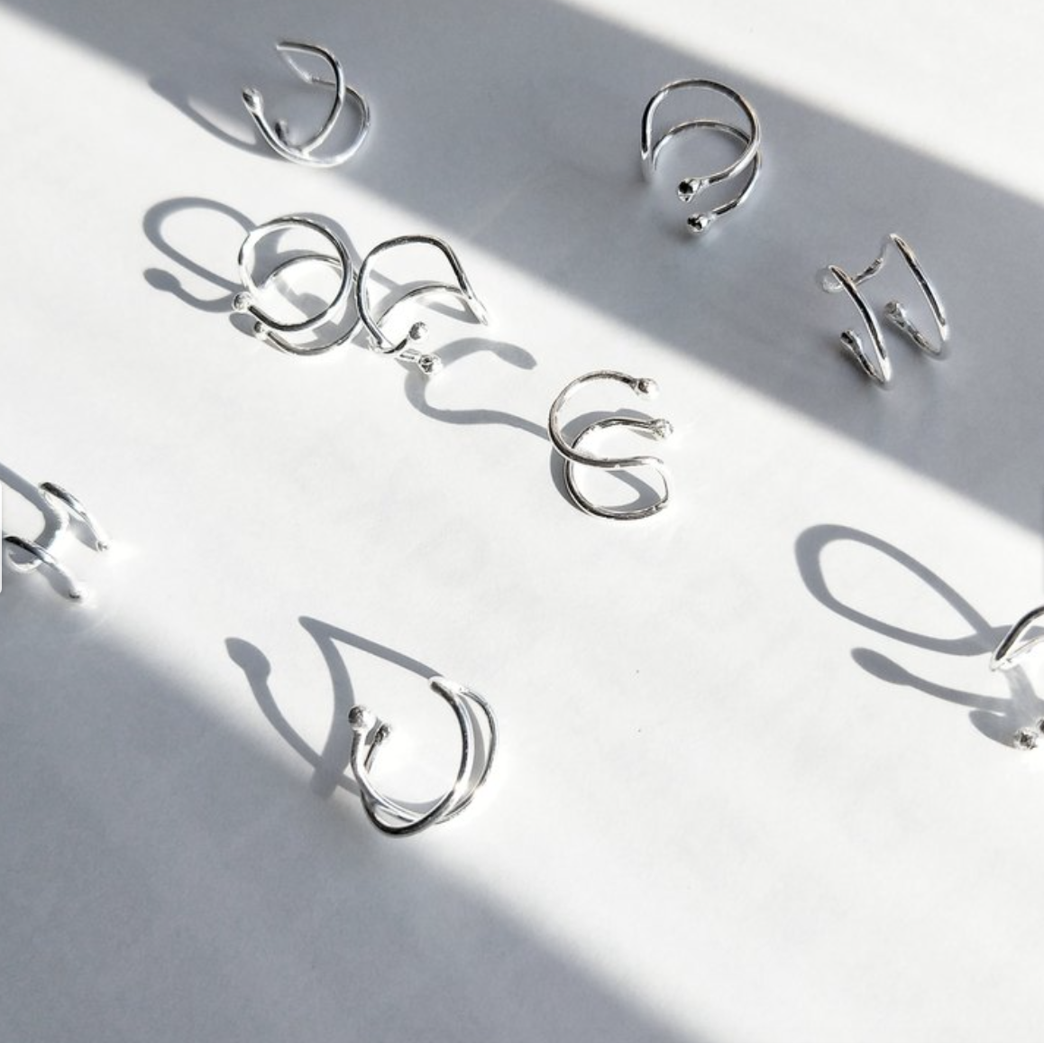 │簡約│交叉 • 純銀耳夾 • 耳骨夾 S925