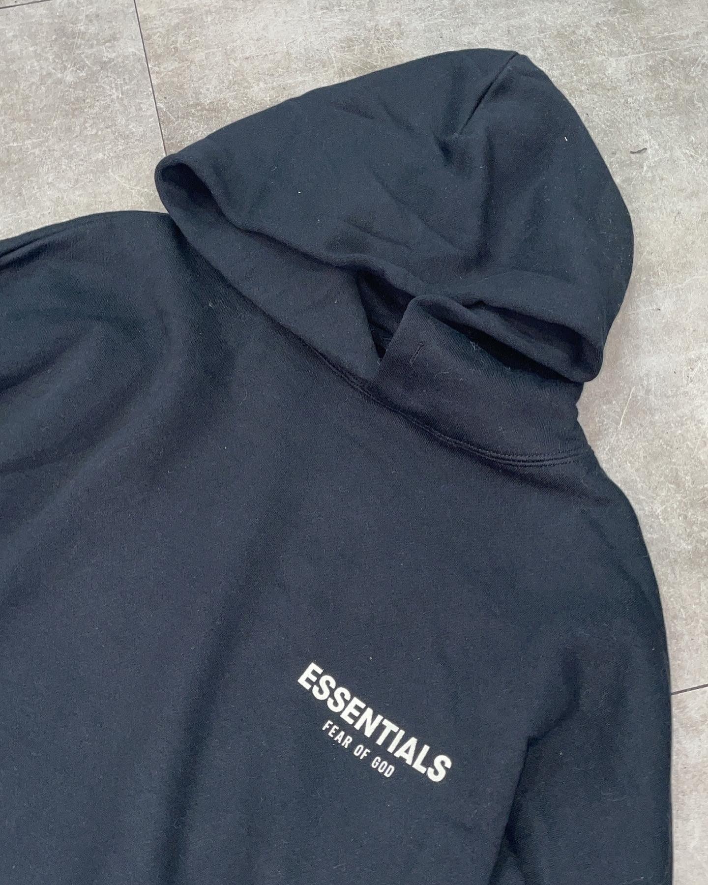 Essentials Hoodie Logo Size