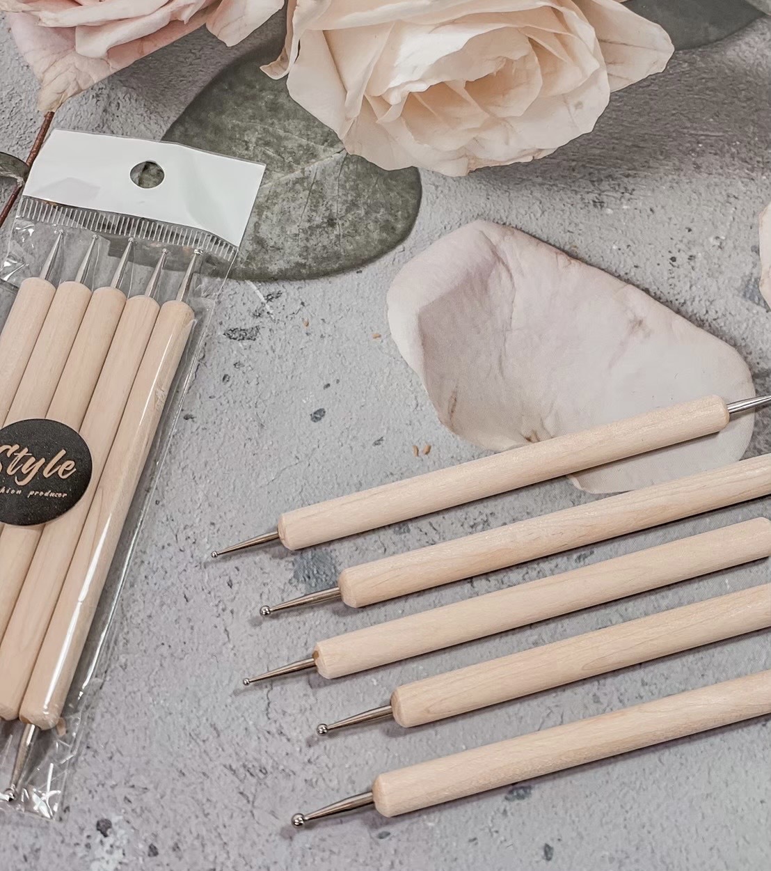 美展優惠🌼STYLE質感木質.彩色點珠筆