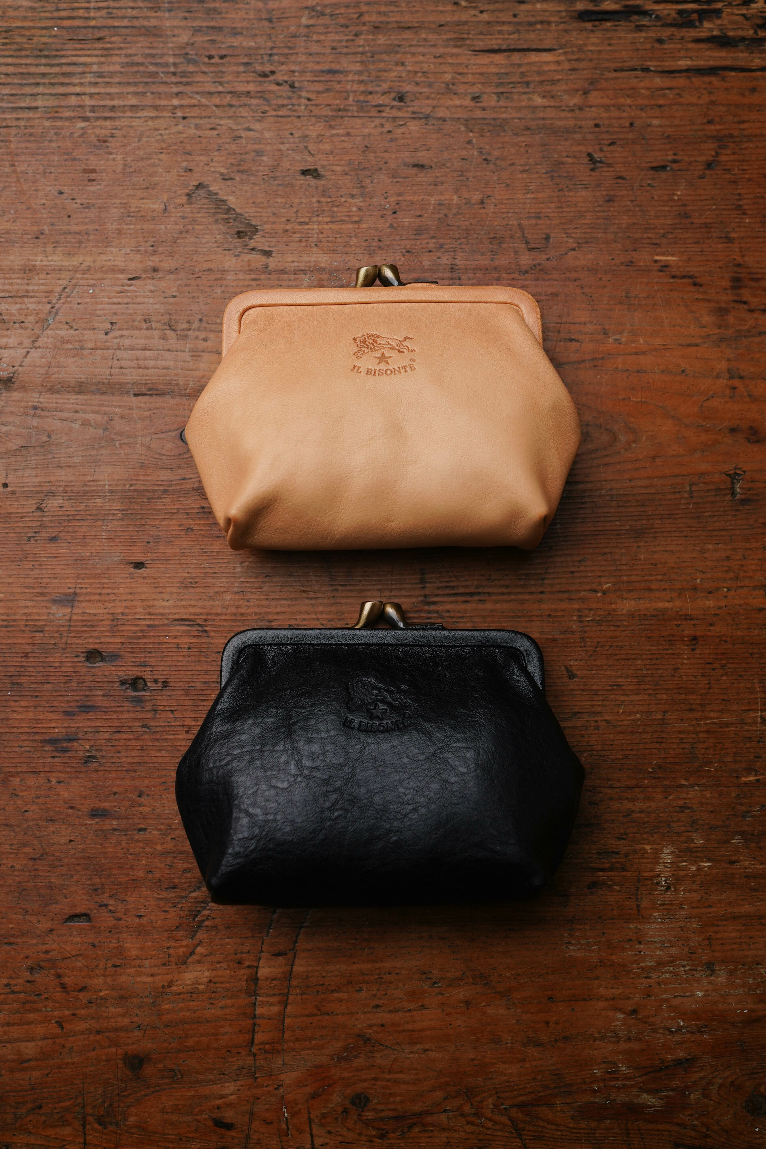 IL BISONTE 口金分層包 (2色)