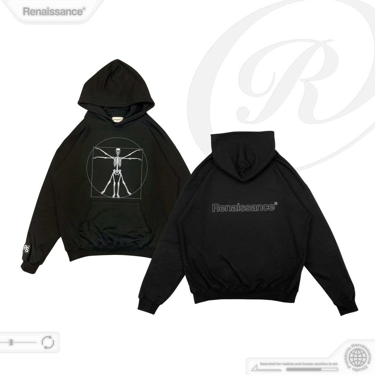 RENAISSANCE 新款 黃金比例 骷髏帽T “ Golden ratio skull Hoodie “