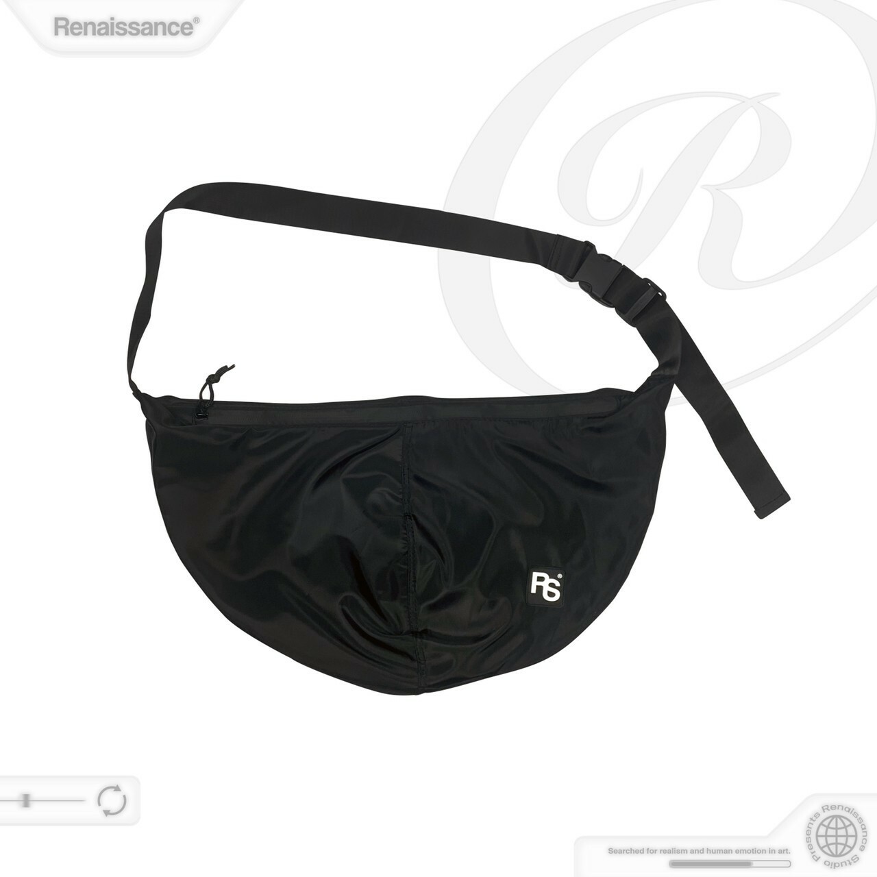 RENAISSANCE 限定單品 RS 尼龍彎月肩背包 大容量 “ RS Nylon shoulder bag