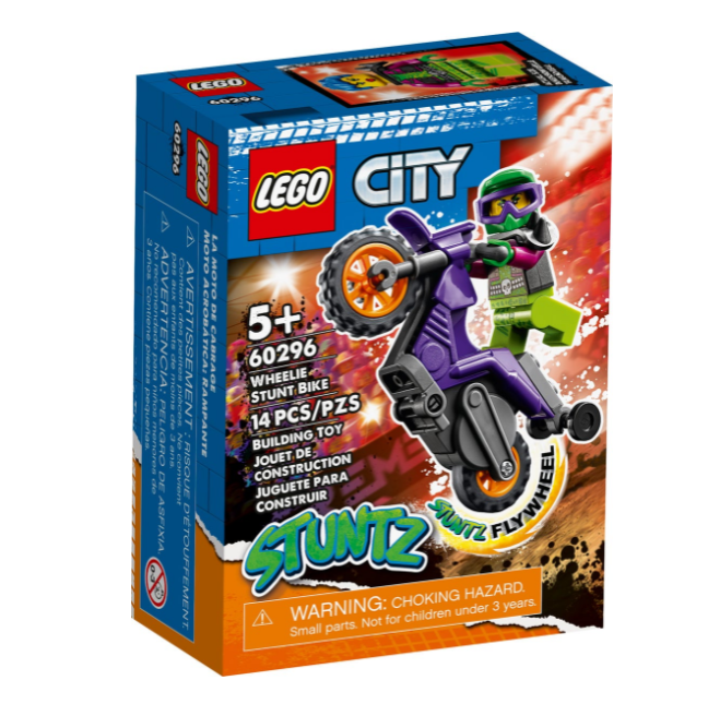 LEGO City 60296 : 後輪平衡特技機車 Wheelie Stunt Bike