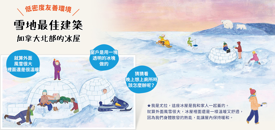 雪地最佳建築 加拿大北部的冰屋