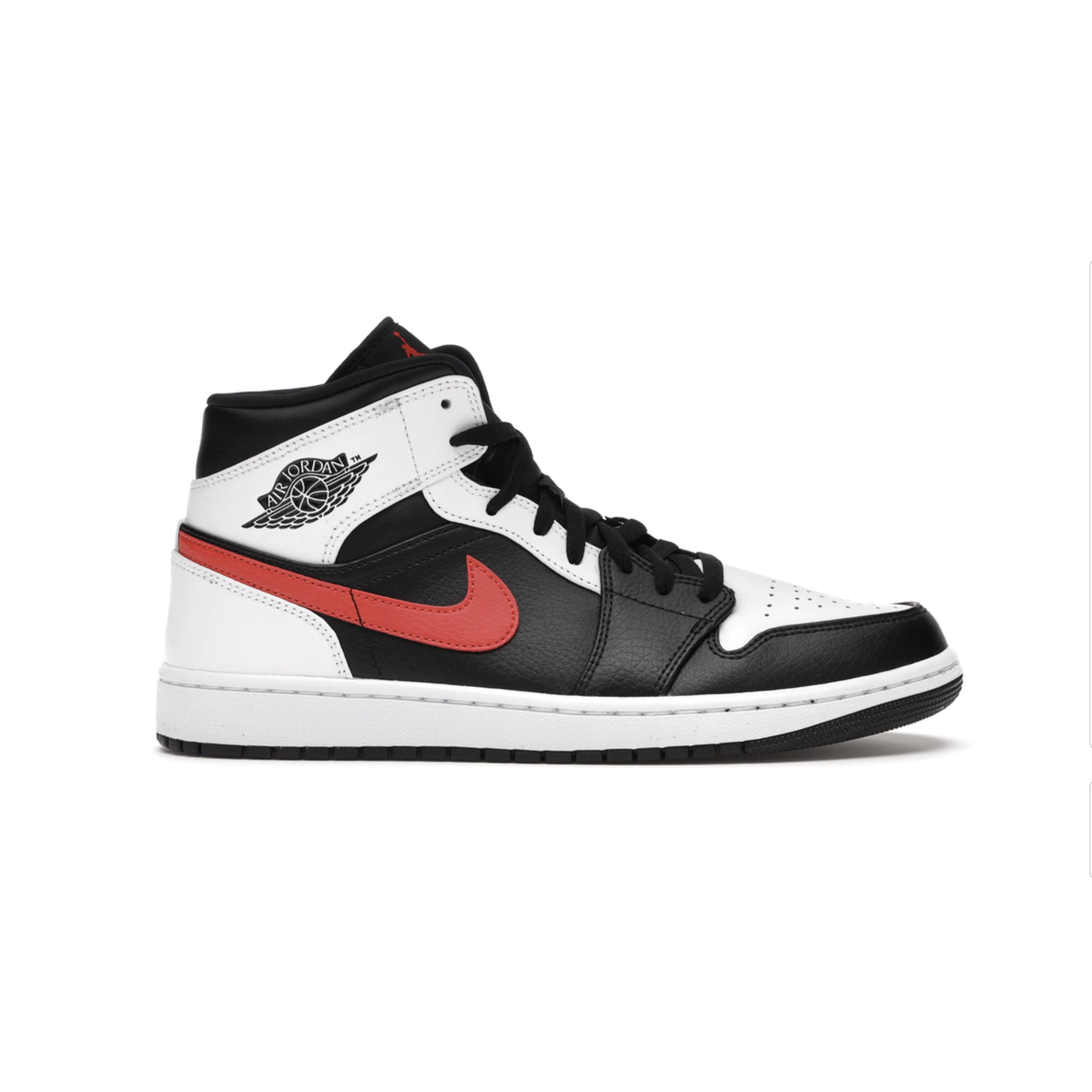 -(D1a)-AIR JORDAN 1 MID “BLACK CHILE RED WHITE" 白黑紅-554724 075