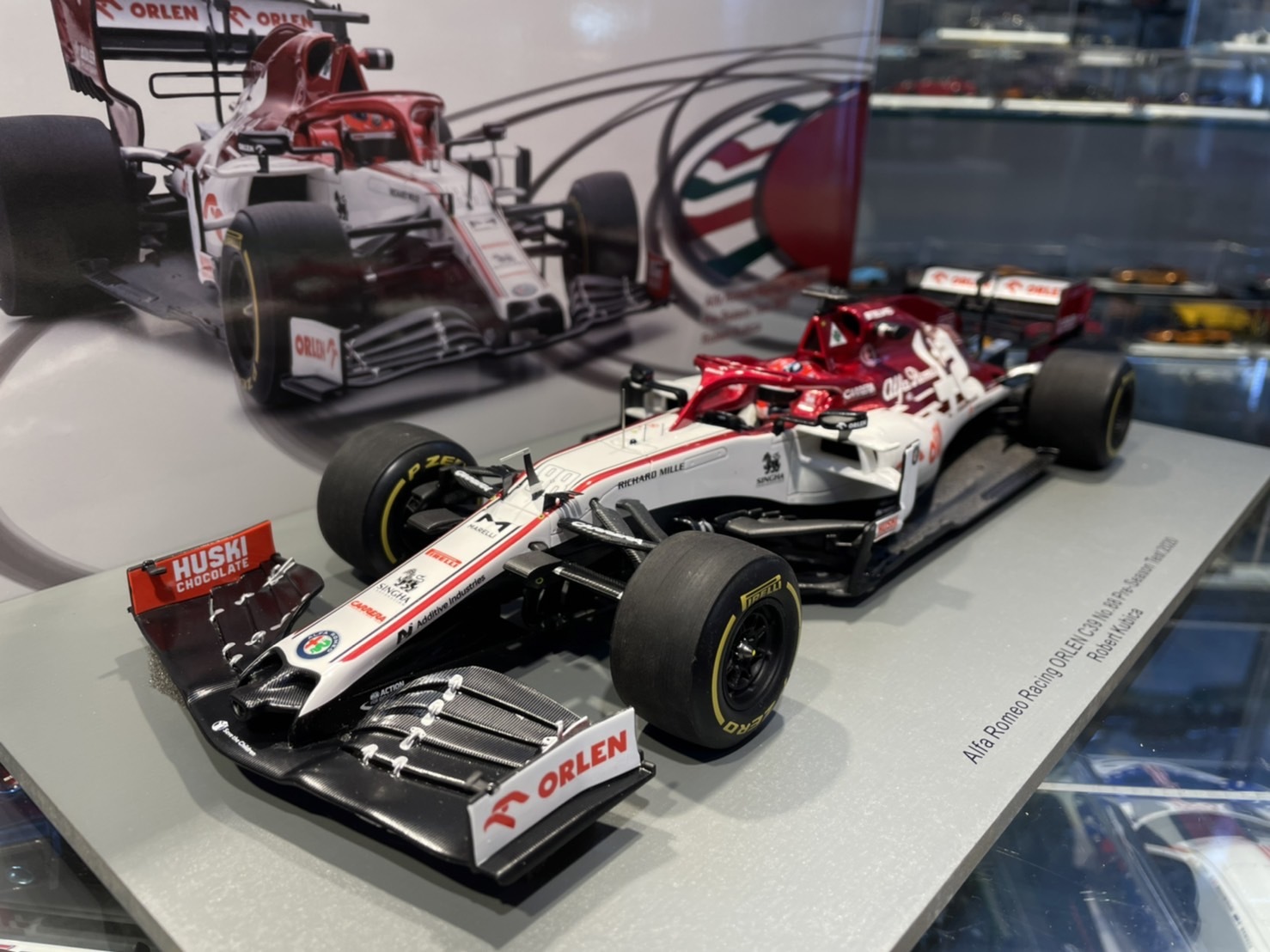 Robert Kubica au volant de l'Alfa Romeo ce mercredi à Barcelone