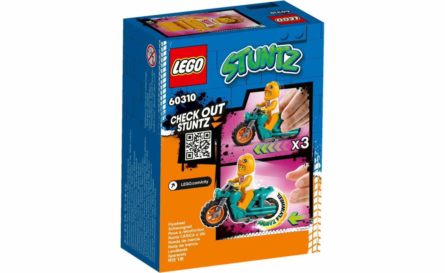 [飛米樂高積木磚賣店] LEGO 60310 City 小雞特技摩托車