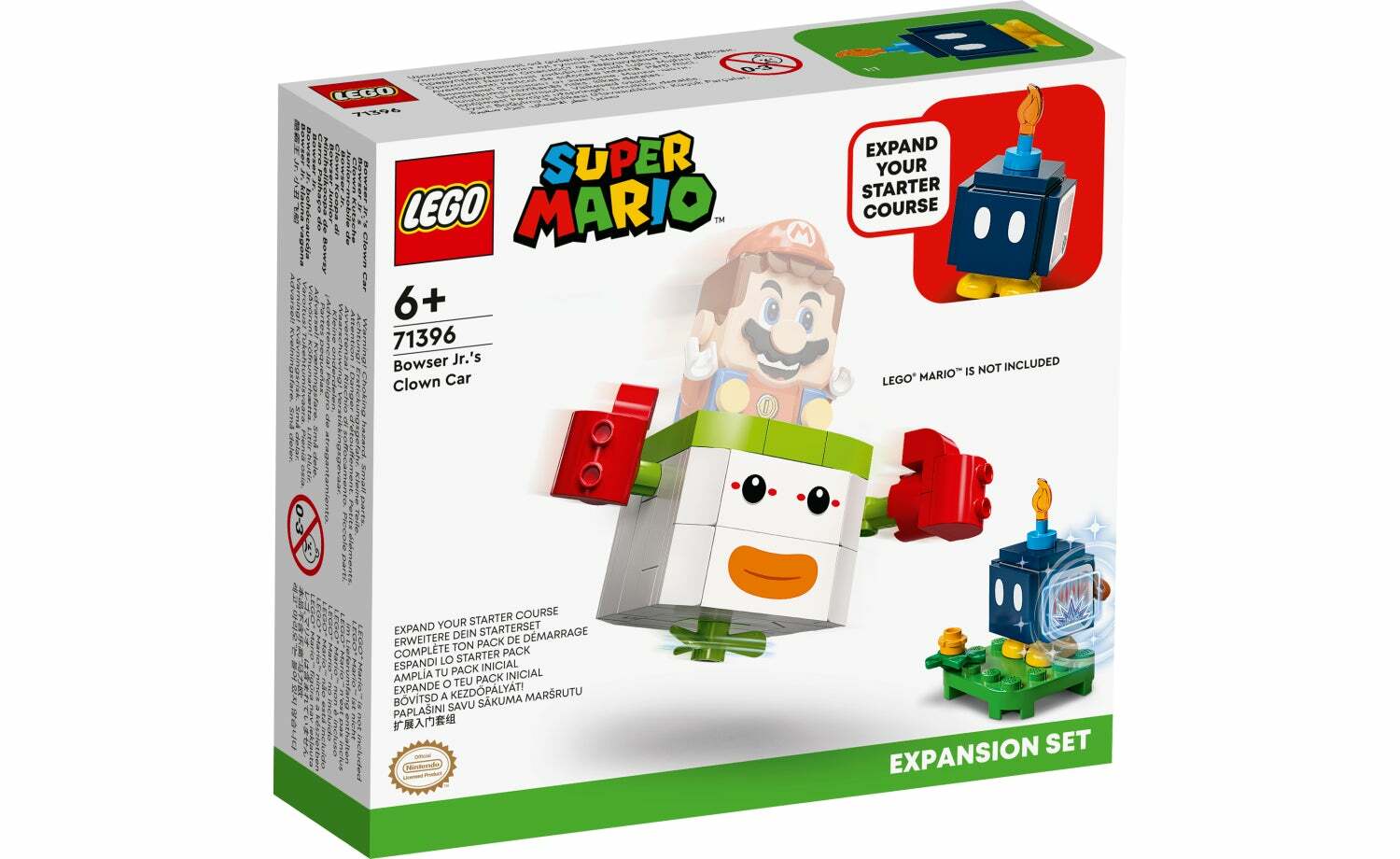 [飛米樂高積木磚賣店] LEGO 71396 Mario-庫巴Jr.的小丑飛船