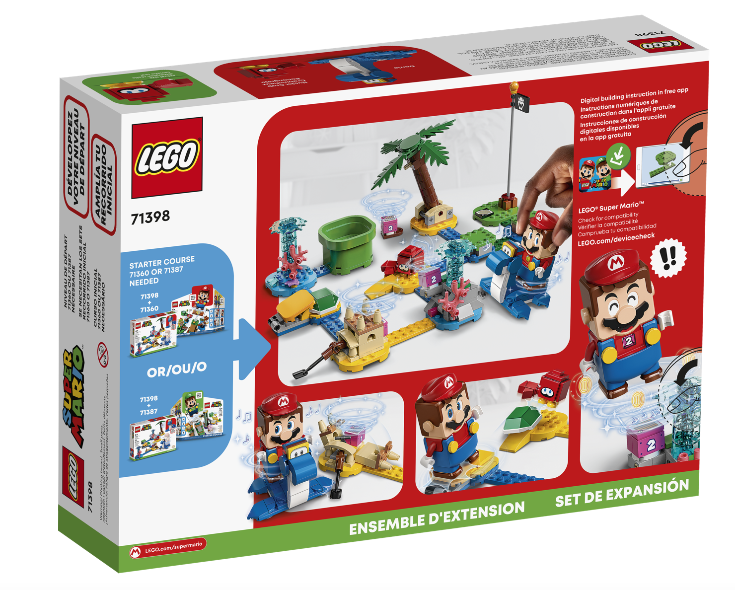 [飛米樂高積木磚賣店] LEGO 71398 Mario-海龍王的海濱