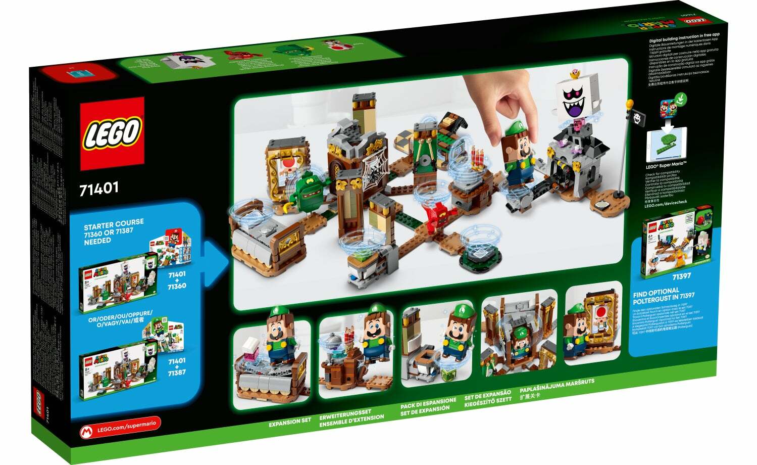 [飛米樂高積木磚賣店] LEGO 71401 Mario-路易吉洋樓-神出鬼沒