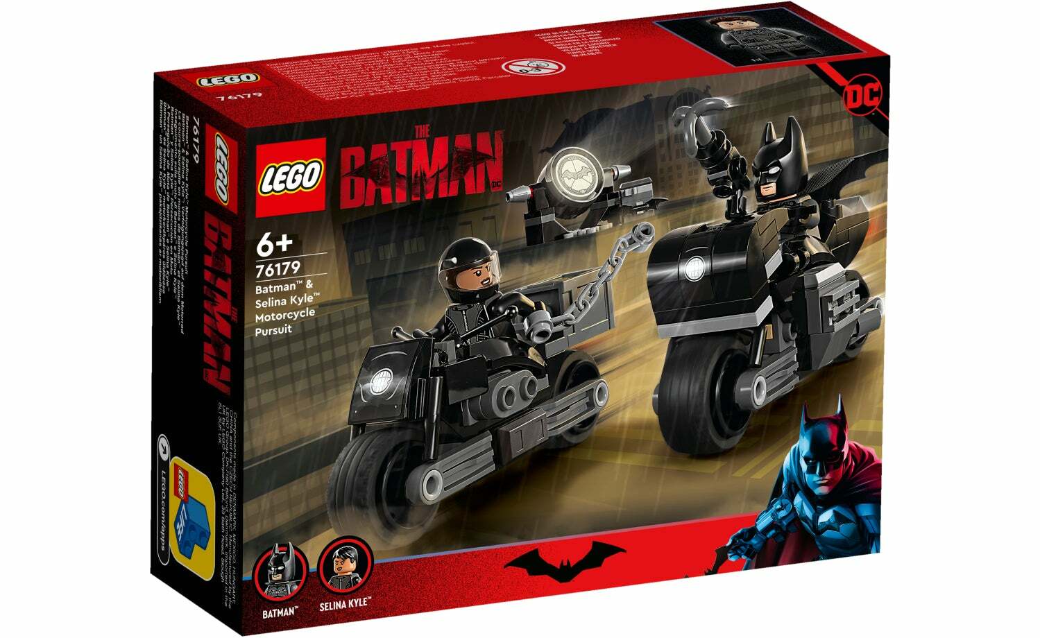 [飛米樂高積木磚賣店] LEGO 76179 DC-蝙蝠俠與瑟琳娜·凱爾的機車追捕