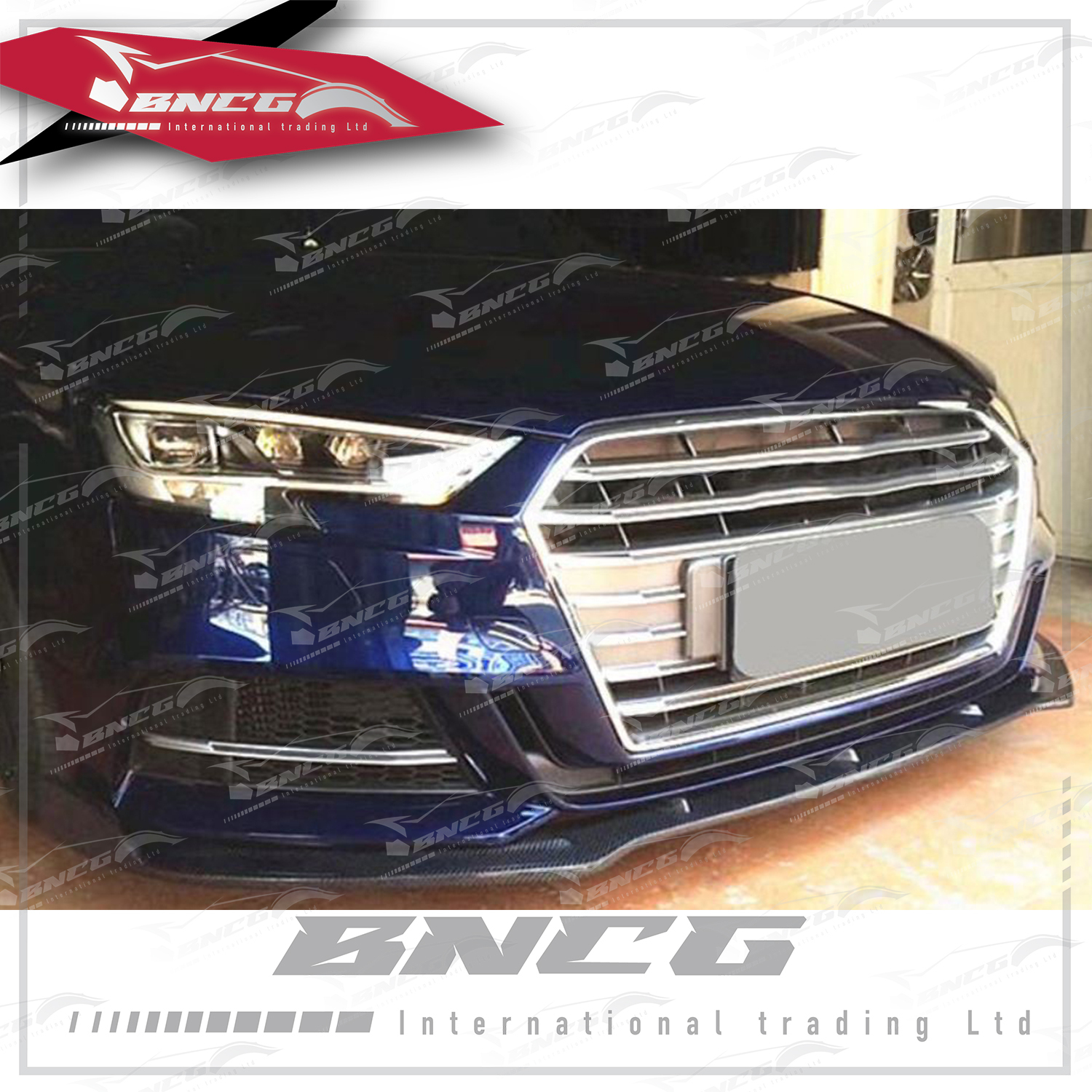 奧迪 Audi S3 2017年式 改裝 卡夢 碳纖維 外觀件 空力套件 RS款 前下巴 前導流