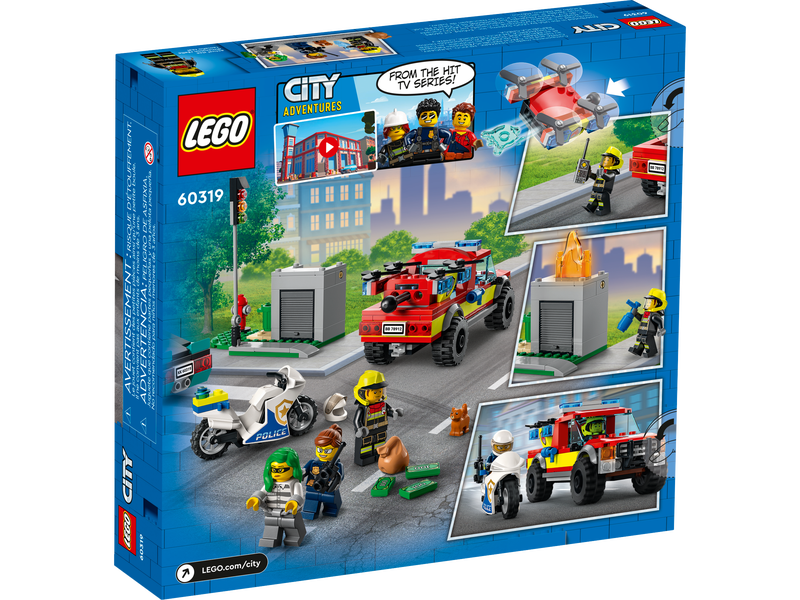LEGO City 60319 : 消防救援和警察追擊 Fire Rescue & Police Chase