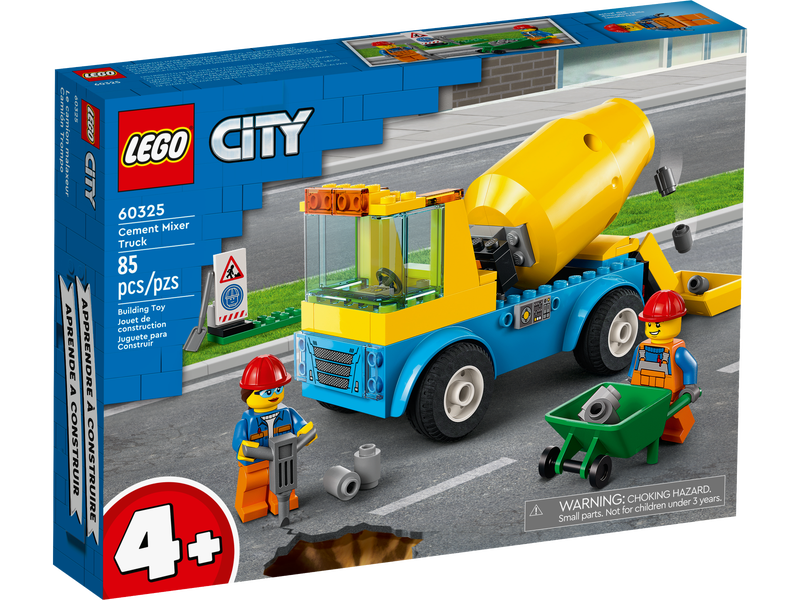 LEGO City 60325 : 水泥攪拌車 Cement Mixer Truck