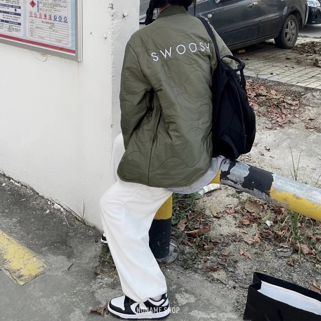 NIKE NSW Swoosh JKT 日系 刺繡 菱格紋外套 雙勾 夾克外套 兩色 (男款)