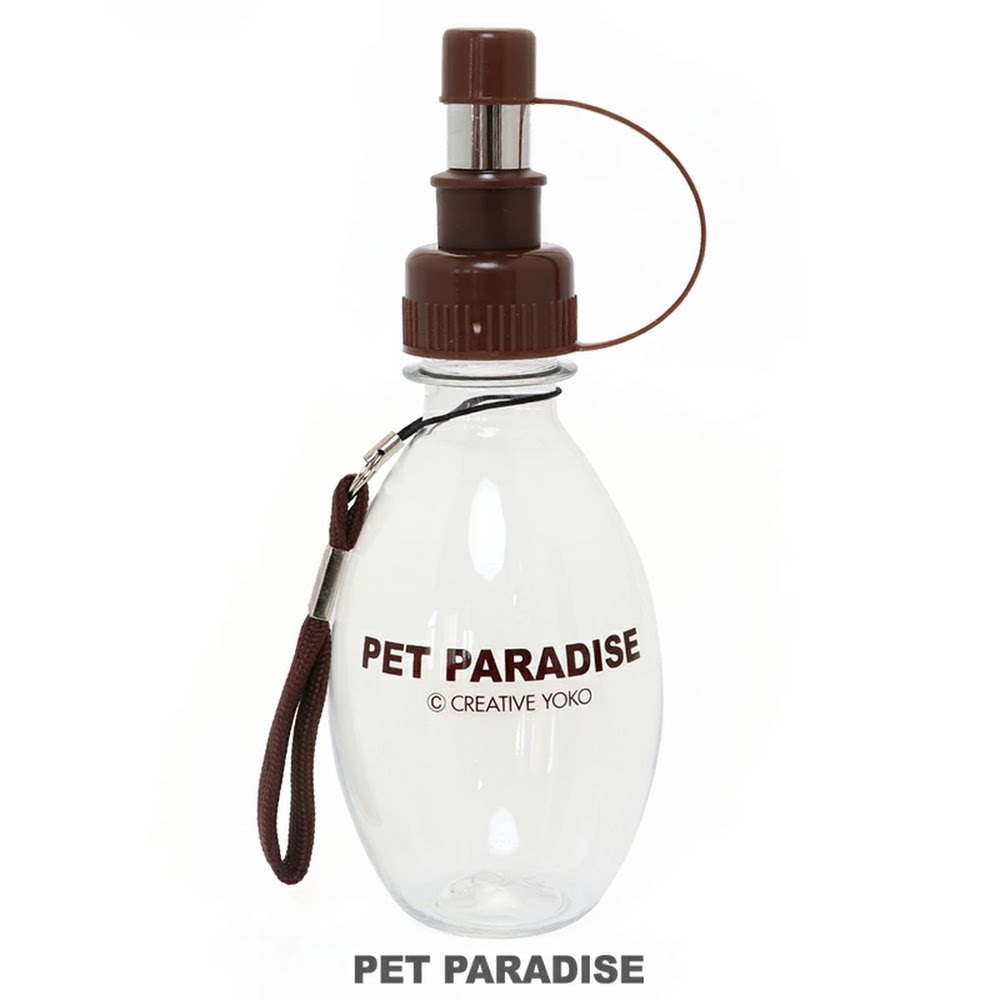 【Pet Paradise】water drop water bottle (brown) 220 ml