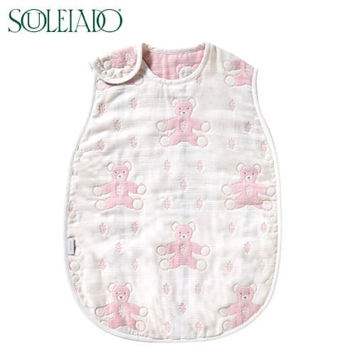 [日本製造🇯🇵Made in Japan] SOULEIADO 6-layer gauze 六重紗 sleeper / Mont Nounours Pink