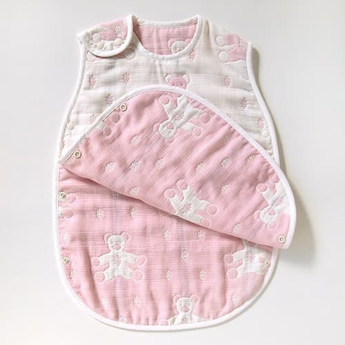 [日本製造🇯🇵Made in Japan] SOULEIADO 6-layer gauze 六重紗 sleeper / Mont Nounours Pink