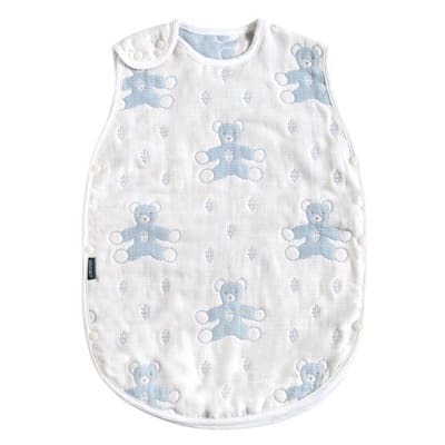 [日本製造🇯🇵Made in Japan] SOULEIADO 6-layer gauze 六重紗 sleeper / Mont Nounours Blue