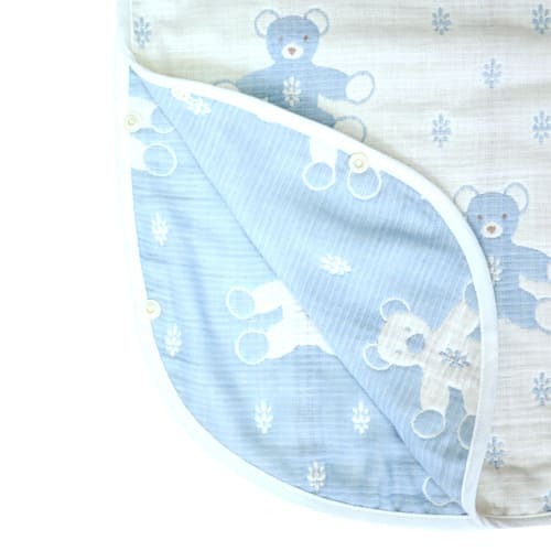 [日本製造🇯🇵Made in Japan] SOULEIADO 6-layer gauze 六重紗 sleeper / Mont Nounours Blue
