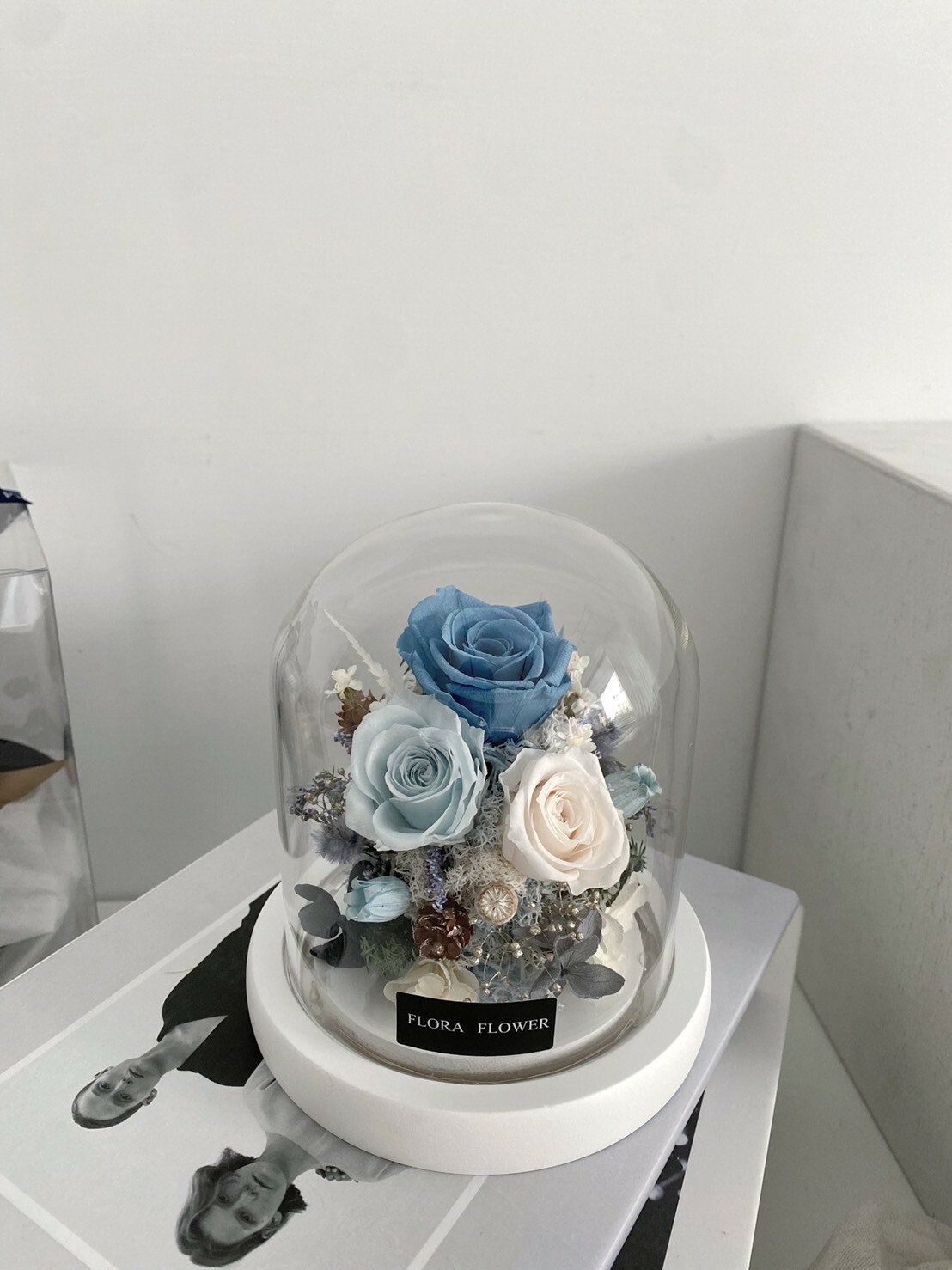 迷你款永生花夜燈-森林系