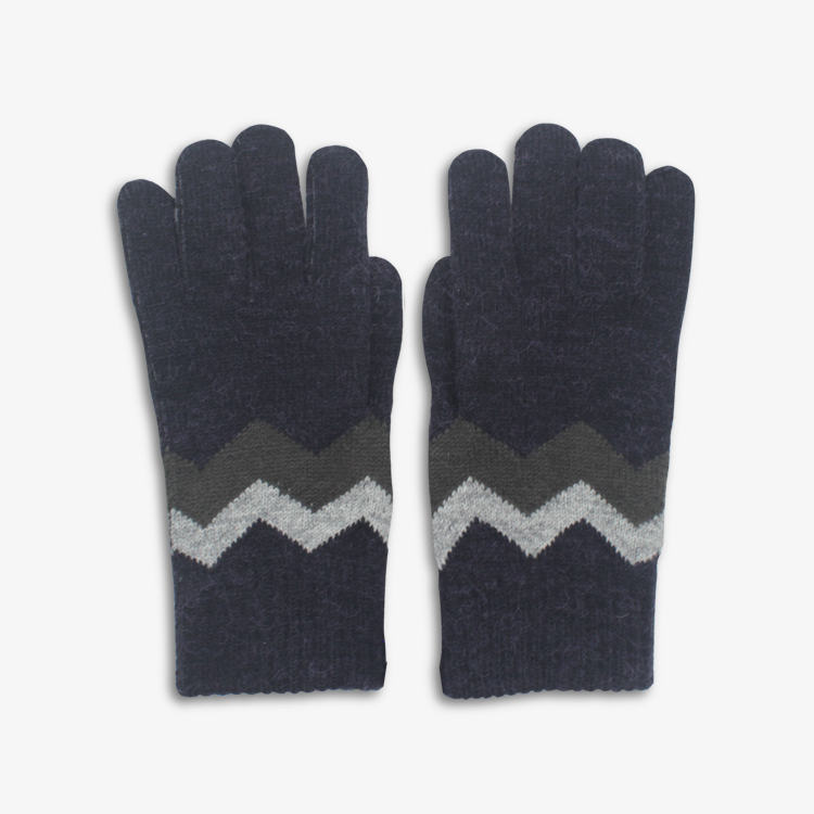 【肌暖】台灣製 男士波浪紋單層全指手套丨M5298