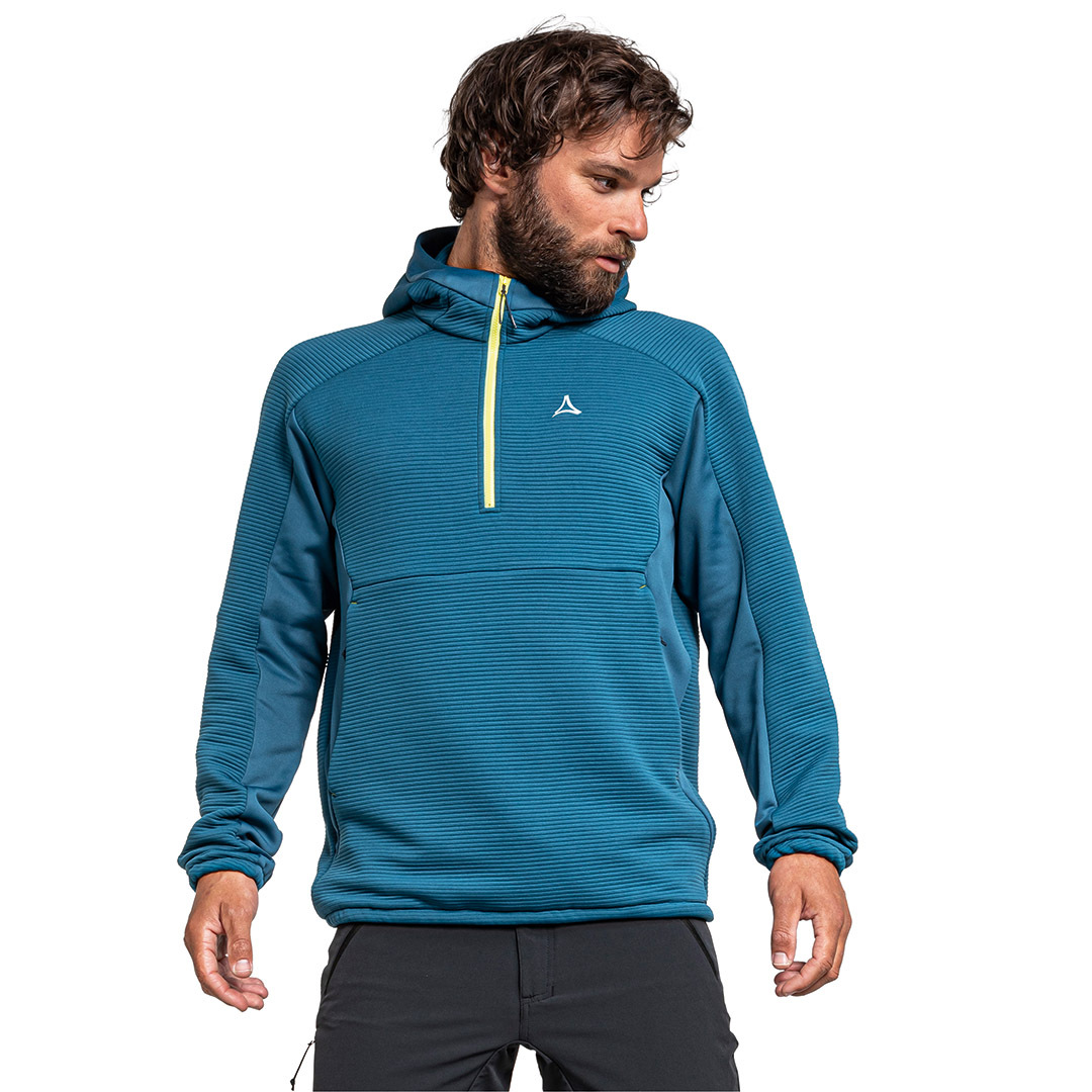 【Schoffel】 男保暖透氣連帽半開襟連帽衣 / 1SL20-23353