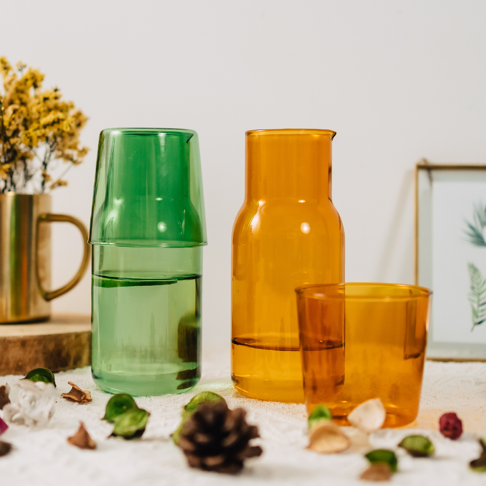 Modern Coloured Glassware Set｜ Life WareHouse