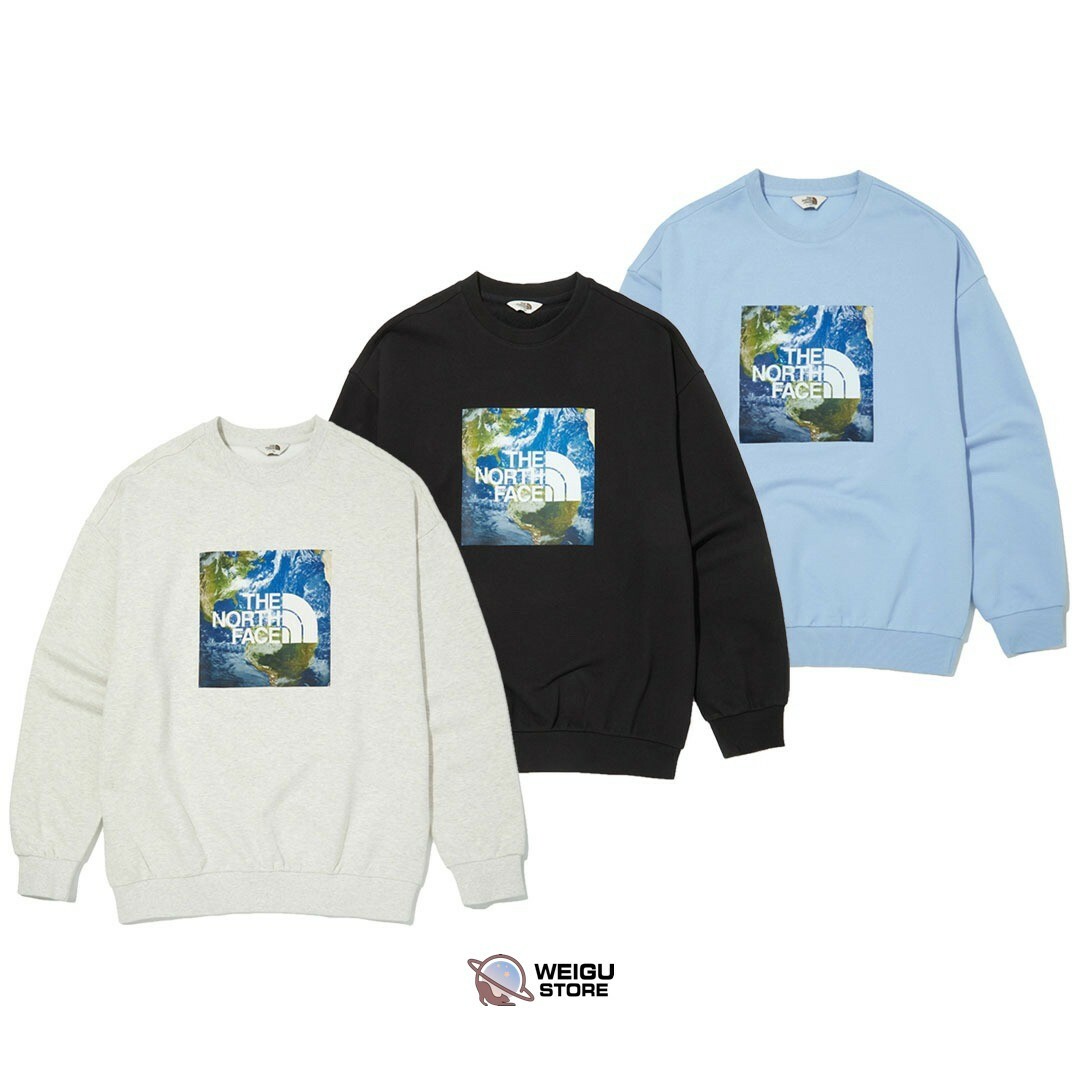 The North Face THINK EARTH SWEATSHIRTS 地球衛衣大學Tee