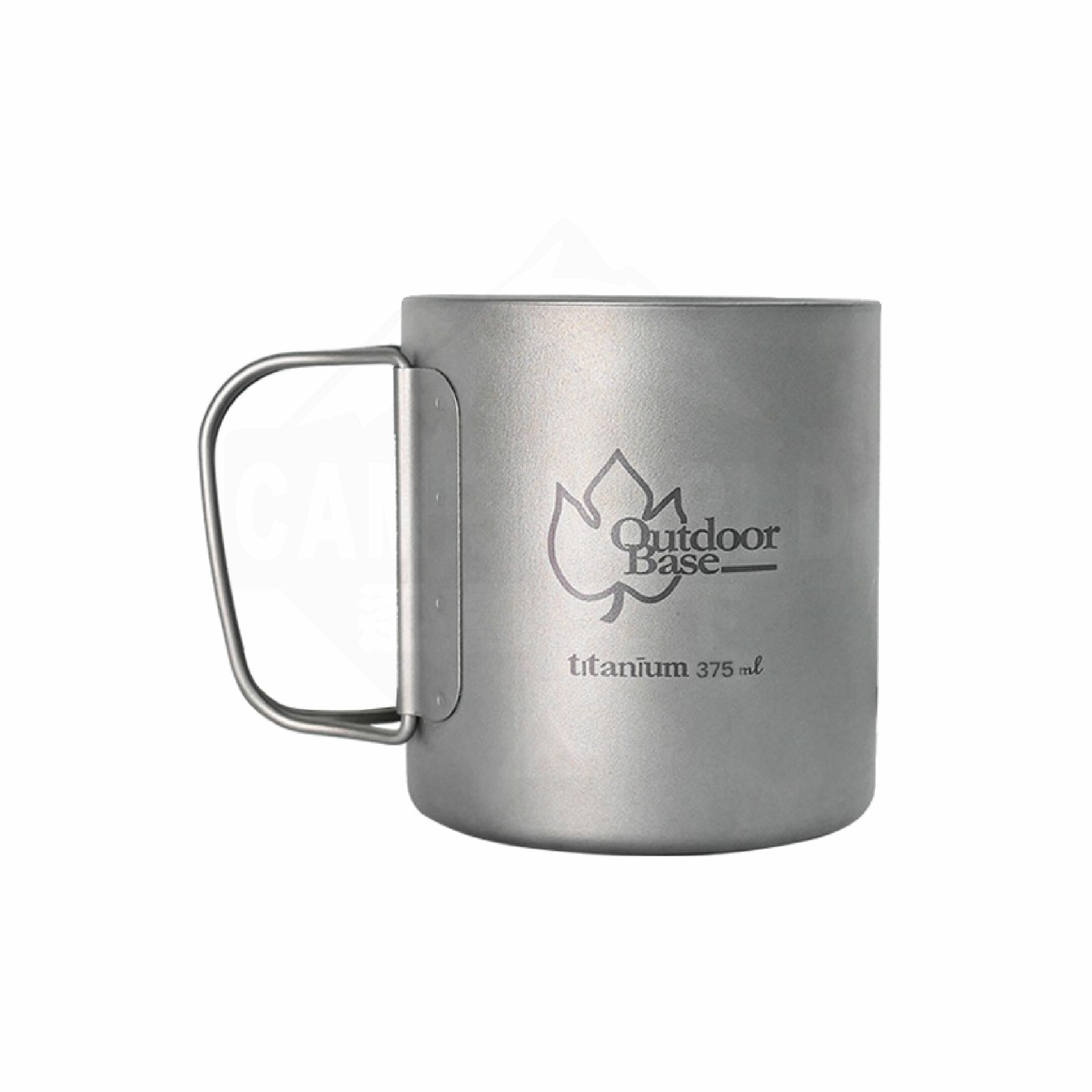 【Outdoorbase 彩繪天空】野夫炊煙 雙層鈦隨行杯