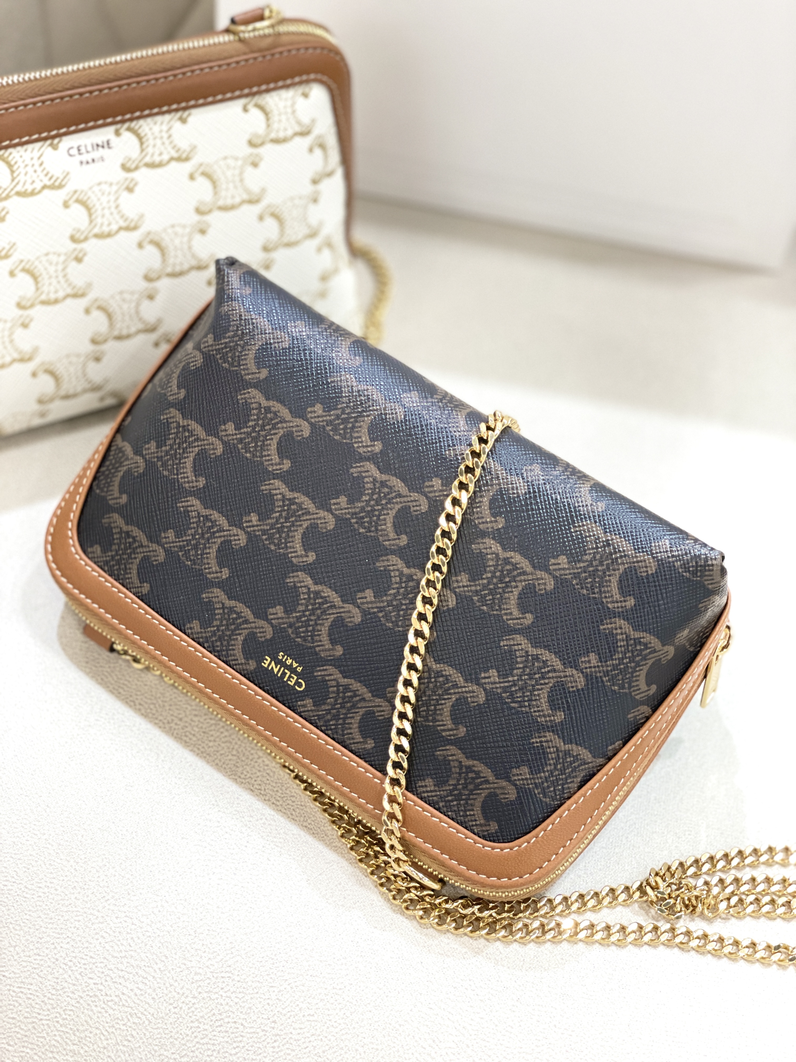 CELINE Clutch With Chain