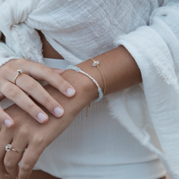 澳洲  KRYSTLE KNIGHT JEWELLRY 閃耀白水晶戒指 Tiny Calm (小原石)