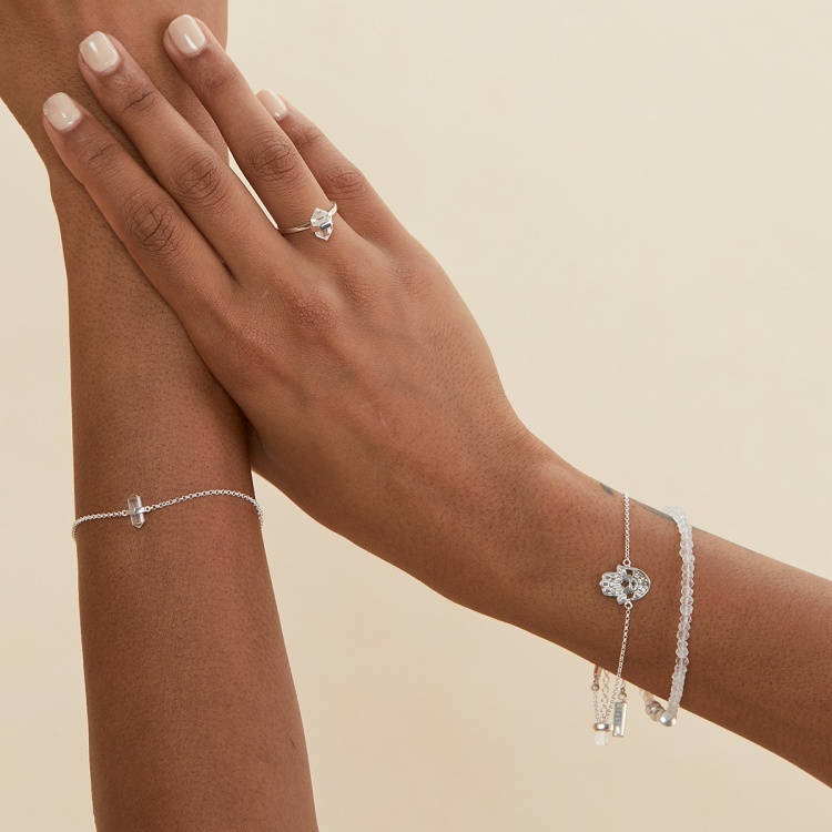 澳洲  KRYSTLE KNIGHT JEWELLRY 閃耀白水晶戒指 Tiny Calm (小原石)