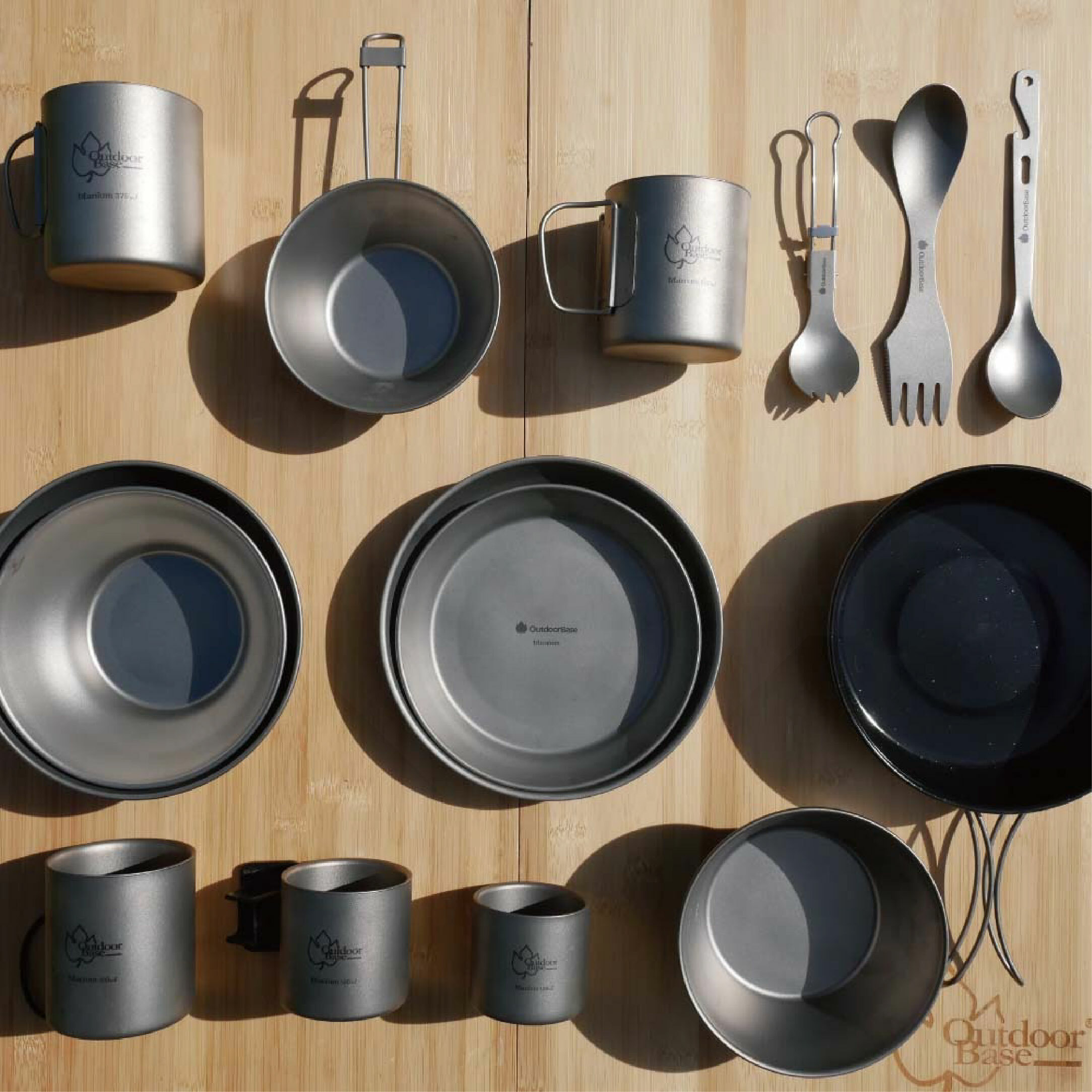 【Outdoorbase彩繪天空】野夫炊煙 隨行餐具系列