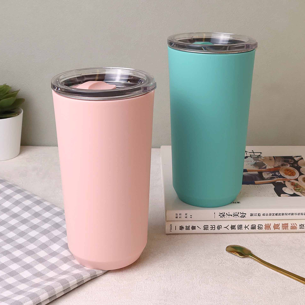 隨手外帶304不鏽鋼附蓋保溫杯 500ml