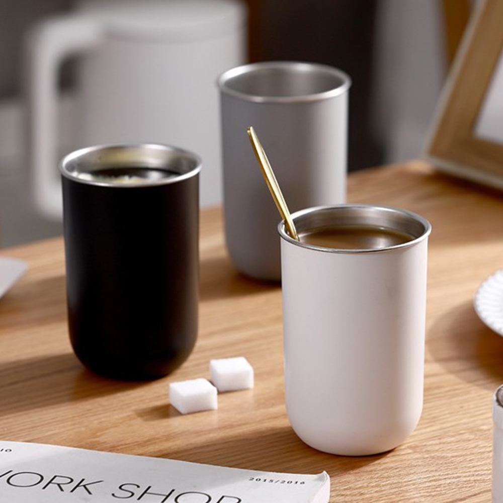 日常304不鏽鋼保溫喝水漱口杯 350ml